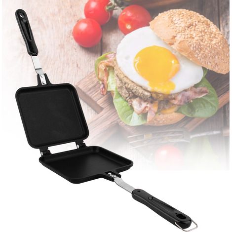 Gaufrier antiadhésif double face pour gâteaux, toasts et sandwichs (1/5)