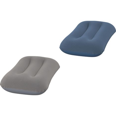Cuscino gonfiabile rettangolare blu/grigrio Bestway 42 x 26 cm colori assortiti (1/4)