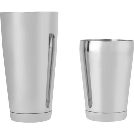 304 Stainless Steel Boston Shaker Cocktail Shaker Set with Polished Interior and Mirror Finish for Home Bar and Entertaining (Silver) (1/5)