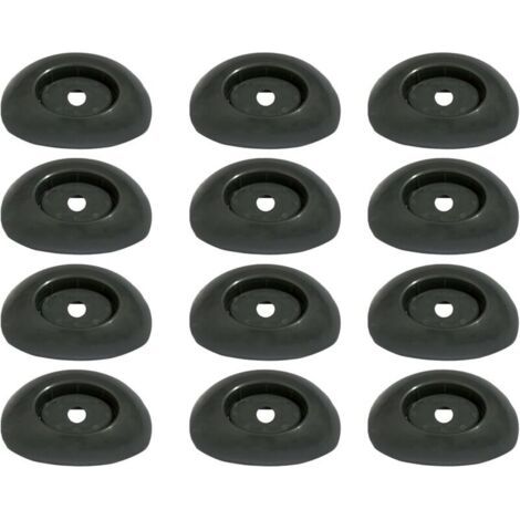 Capuchons de pieds de piscine de forme ronde pour poteaux verticaux creusés Installation sûre sans outil Utilisation extérieure Équipement de natation Base de stabilisation