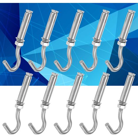 10 crochets et boulons d'expansion M8 en acier inoxydable 304 (1/5)