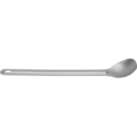 Cuillère-spork en titane longue et légère, couverts métal pour camping extérieur, ensemble de cuillère à long manche (1/5)