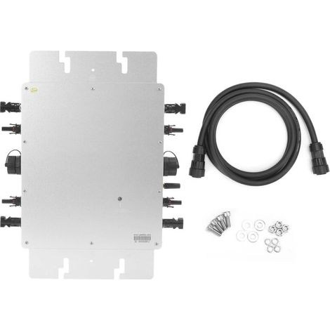 WVC1400 IP65 grid-tied solar inverter, waterproof, Wi-Fi monitoring, 1400W 110/220V output (1/5)