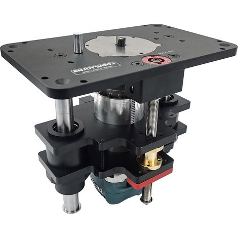ENJOYWOOD GD7 PRO Router Lift for 65mm Wood Router for Router Table Set Up Lift with Router Plate Precision Woodworking