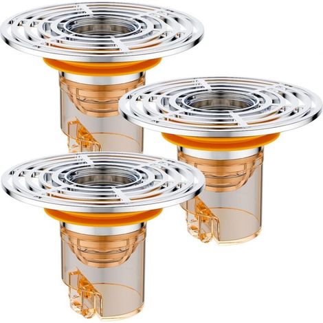 Valve de contrôle des odeurs en 3 parties, siphon de sol magnétique 32–45 mm avec contrôle des odeurs, filtre à eaux usées amovible avec contrôle des odeurs (1/5)