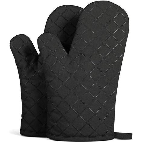Gants de cuisine en silicone antidérapants et résistants à la chaleur, idéaux pour la cuisson au four et au gril, 1 paire (1/5)