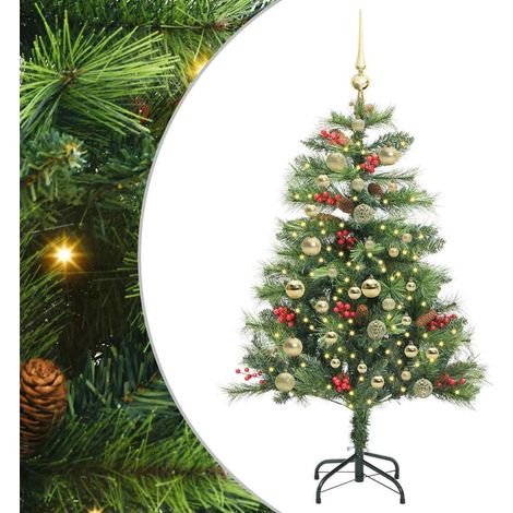 Árbol de Navidad artificial Verde 150 cm PVC y Metal vidaXL