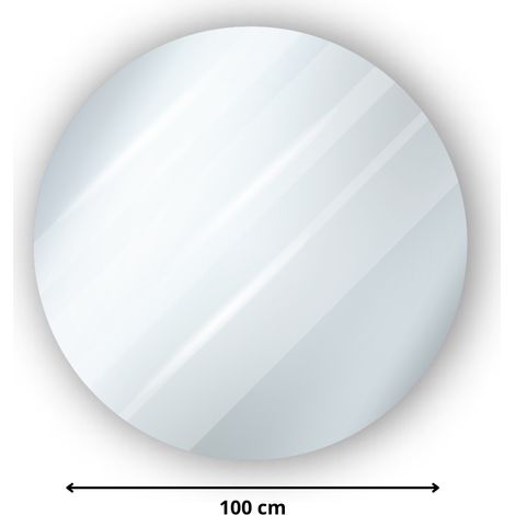 Rond verre acrylique miroir 3 mm - Diamètre 100 cm (1000 mm) - Disque verre synthétique - Miroir rond - Plexiglass (1/4)