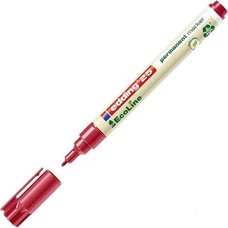 EDDING Marcador permanente EcoLine 25 punta conica 1mm rojo