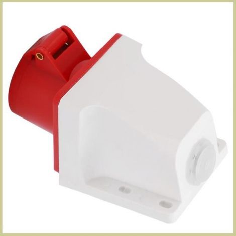 1 Connecteur industriel, 4 broches, 16A, IP44, ABS et Laiton, pour industrie et agriculture (1/4)