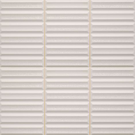 Carrelage 3D Gris Clair 40x20x1,4 cm Movira - Mur intérieur (vendu par carton de 0,72 m²) - RO'MA CARRELAGE