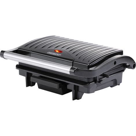 Parrilla eléctrica multifunción grill para asar carne paninis bocadillos sandwichera barbacoa de mesa 29x24,5x11cm 1500V (1/5)