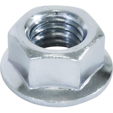 Écrou à embase – Radix – M10 – Acier zingué classe 8 – DIN 6923 (100 pièces)