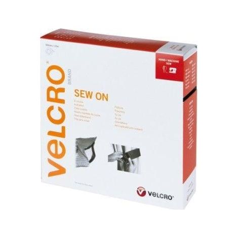 Banda di Velcro nera da cucire 50 mm x 10 m