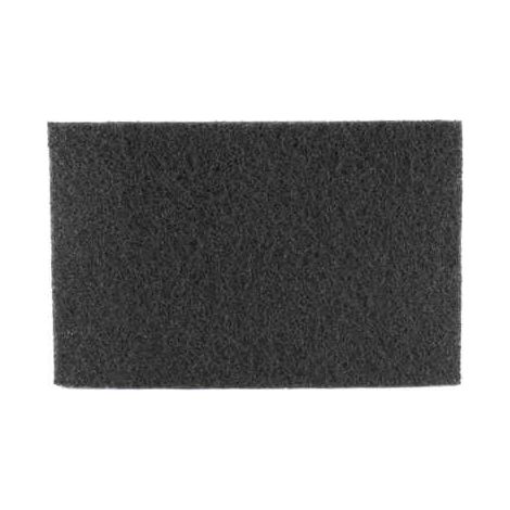 Tampon abrasif noir 1523cm le lot de 10 - TAMPEL - HYGIENE CUISINE