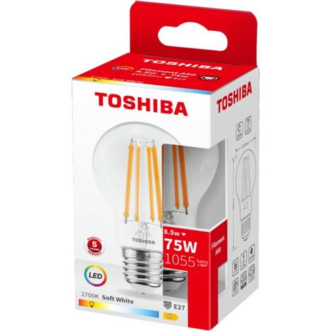 Ampoule Toshiba a60 LED 8.5W blanc chaud