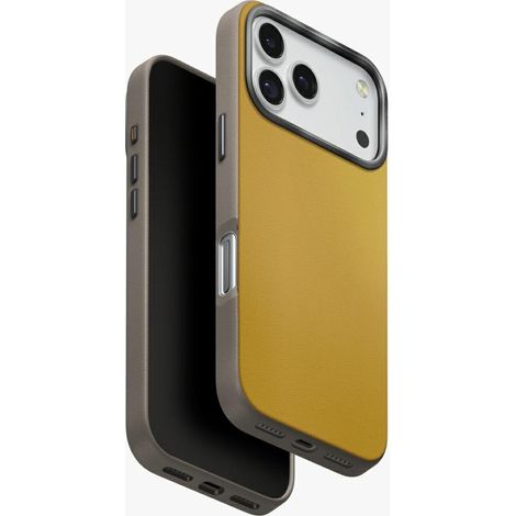 Funda UNIQ Lyden DS para iPhone 17 Pro con carga Magclick, color amarillo-gris (1/5)