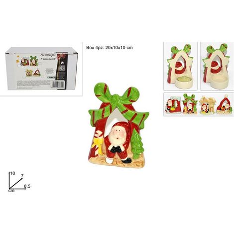 PORTATEALIGHT SOGGETTI NATALIZI ASSORTITO 4 VARIANRTI (1 PEZZO, INVIO CASUALE)