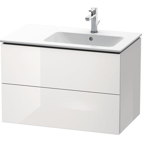 Duravit L-Cube mueble bajo lavabo suspendido, 2 cajones, lavabo (1/5)