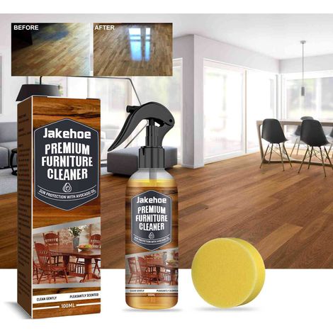 Bodenreiniger für Holz- und Marmorböden – effektiver Fleckenentferner, Auffrischer und Polierer – 100 ml + Schwamm -- BIEMMEDUE (1/5)