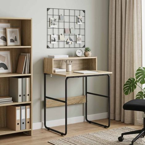 vidaXL Desk with Storage Sonoma Oak 60 x 50 x 91 cm (1/5)
