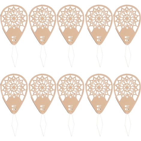 Lot de 10 enfile-aiguilles multifonctions en or rose vintage creux pour couture à la main, machine à coudre, fil à broder et point de croix (1/5)