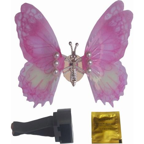 Diffuseur Parfum Voiture - Clip Ventilation Aile Papillon Mobile - Décoration Intérieur Automobile - 1 Pièce (1/5)