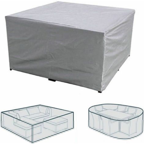 (Size: 120 x 60 x 90 cm) Rectangular Garden Furniture Cover, Polyester Waterproof Dustproof UV Resistant Protective Cover for Garden Chairs or Tables (1/5)