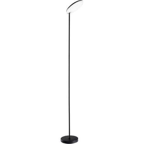 Lampadaire LED 24W 1900Lm 3000K en métal noir, design moderne et élégant pour éclairage d'intérieur, hauteur 183 cm - Perenz, qualité pro.