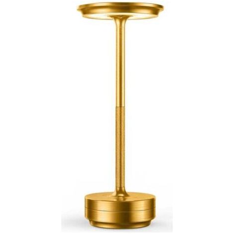 Lampada da tavolo senza fili, mini luce notturna ricaricabile tramite USB, LED da 2600 mAh, 3 livelli di luminosità, lampade senza fili