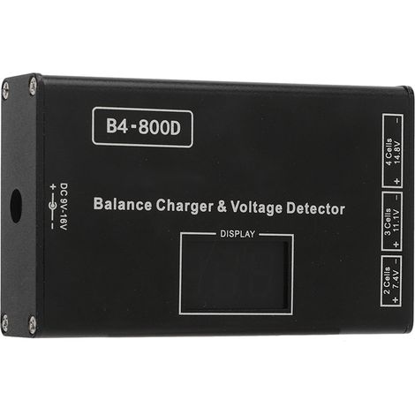 Chargeur d'équilibre pour batteries LiPo 2S à 4S avec écran LCD et boîtier en aluminium (1/5)