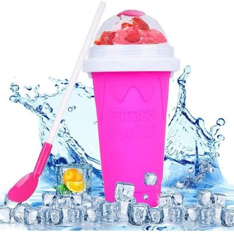 Gobelet Magique - Non spécifié - Slushy Maker Cup - Silicone de qualité alimentaire - Rouge - Réutilisable (1/4)
