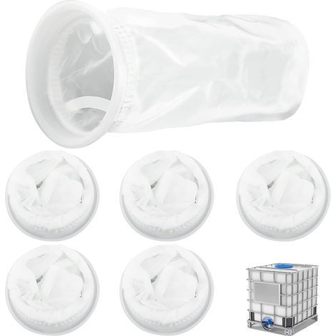 Pieces Nylon IBC Filter, White Washable IBC Filter, Mesh Lid Filters, Nylon Rainwater Filters, Applicable to IBC Rainwater Tanks (2 Styles) (1/5)