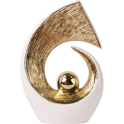 Moderne Décor Sculpture Abstraite Statue Objet Decoratif 25cm