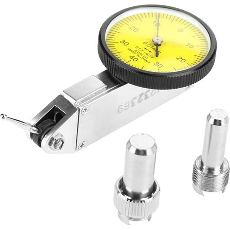 Kit d'outils de mesure avec comparateur à levier et levier de précision 0,01 mm et étui gris. (1/5)