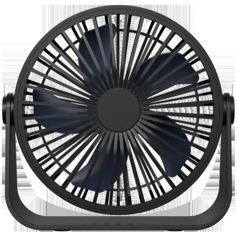 Ventilateur de Bureau USB, Ventilateur de Table à 3 Vitesses, Ventilateur Silencieux Réglable à 360°, Ventilateur Portable pour Bureau, Maison, Chambre, Voiture, Camping (1/5)