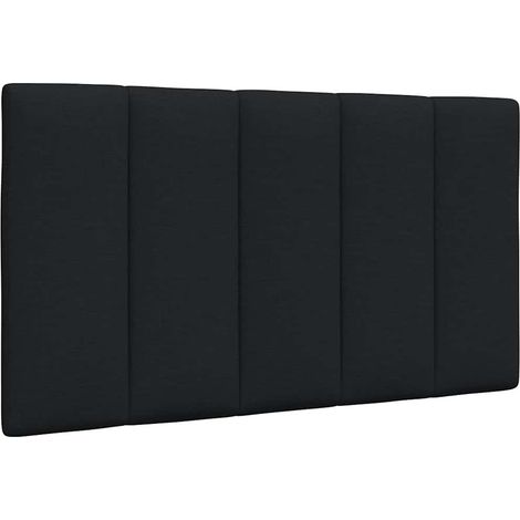 vidaXL Coussin de tête de lit Hanko noir 90 cm tissu