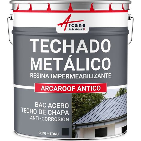 Membrana líquida para techos de chapa, Pintura impermeabilizante ARCAROOF ANTICO