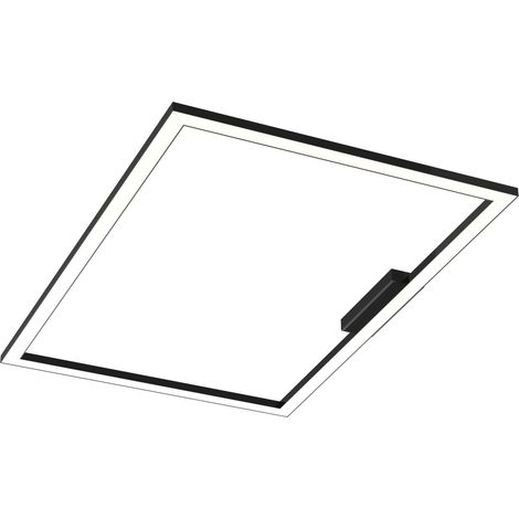 LUMICOM  FLOOR Plafoniera, STRIP LED, 58W/m, 3000K, metallo, nero lucido, 60x90cm (1/2)