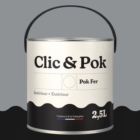 Peinture Fer Antirouille – Métal Extérieur Intérieur, Satinée, Protection Rouille - 2,5L - RAL 7045 - Telegris 1