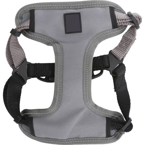 Harnais respirant à sangle pectorale pour chien(s), réglable, en tissu mesh, anti-explosion (1/5)
