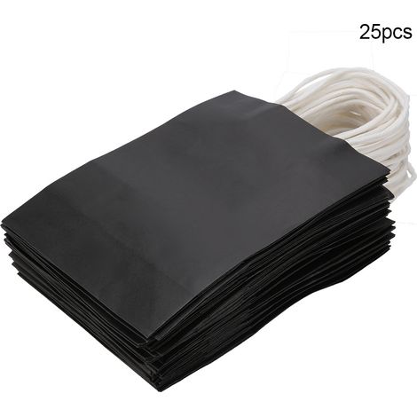 Sacs Cadeau Kraft 25 Pièces pour Mariage avec Poignée Noire (1/5)