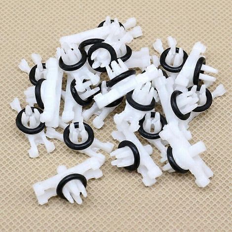 50 clips de fixation pour moulure de toit avec joint torique, collier de serrage en plastique pour BMW Série 3 E46 (1/4)