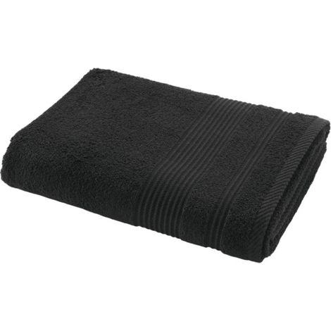 Drap de Douche "Tendresse" 70x130cm Noir (1/4)