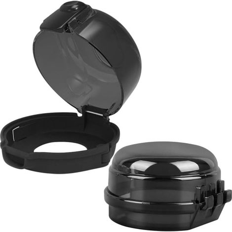 Lot de 2 Pièces Couvercles de Boutons de Cuisinière à Gaz Anti touché Accidentel en Plastique Noir et Antidérapant Protection Sécurité Garçon et Filles Cuisine à Domicile (1/5)