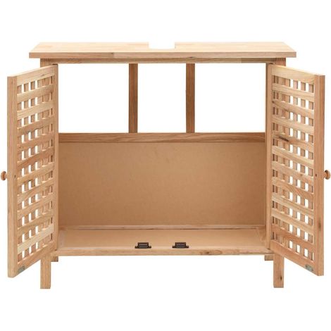 Maison Exclusive - Mobile Sottolavabo in Legno Massello di Noce 66x29x61 cm (1/5)