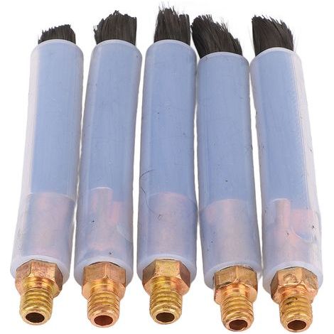 Brosses de nettoyage de perles de soudure, brosse en Fiber de tête en laiton pour le nettoyage des joints du processeur de couture de soudage M8 5 pièces (1/5)