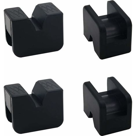 Rubber Jack Pads, Hi-Lift Jack Adapter, Slotted Frame Rails, Crush Welds, 4pcs (1/5)
