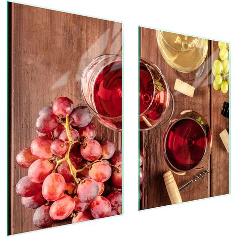 Assiette de protection en verre pour la cuisine, 65 x 52 mm, pour le vin (1/5)