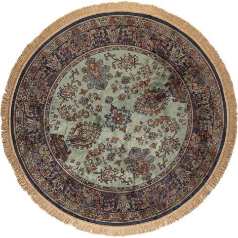 Tapis, Tapis rond Raz 200 cm Vert en Fabric, BOITE A DESIGN (1/5)